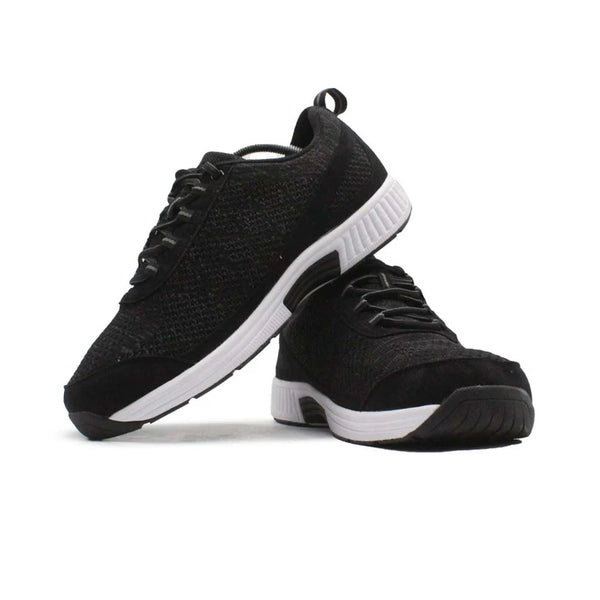 Orthofeet Milano Sneaker Shoes - Black